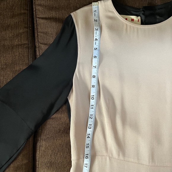 Marni Black and Light Pink Color Blocked Cocktail Dress – IT42/US 6 - Picture 11 of 16